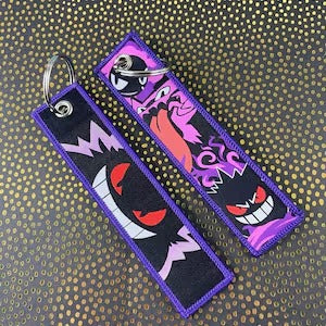 5-Inch Double-Sided Gengar Keychain – Ghostly Charm for Pokémon Fans