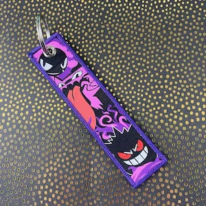 5-Inch Double-Sided Gengar Keychain – Ghostly Charm for Pokémon Fans