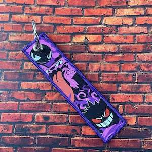 5-Inch Double-Sided Gengar Keychain – Ghostly Charm for Pokémon Fans