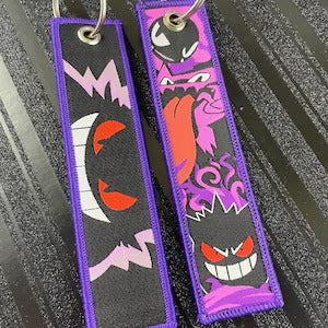 5-Inch Double-Sided Gengar Keychain – Ghostly Charm for Pokémon Fans